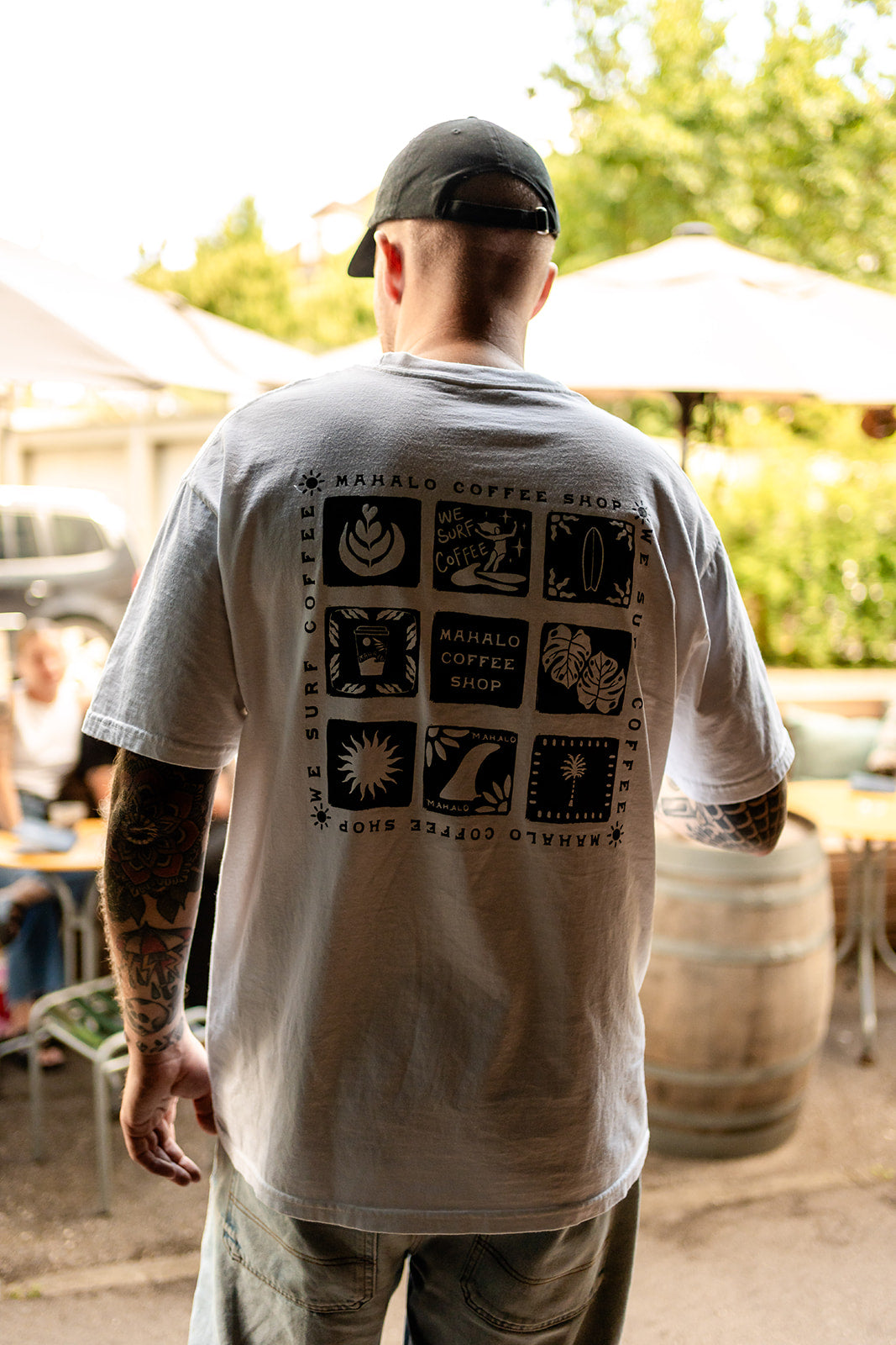 T-shirt noir – Pictogrammes