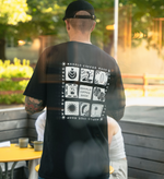 T-shirt noir – Pictogrammes